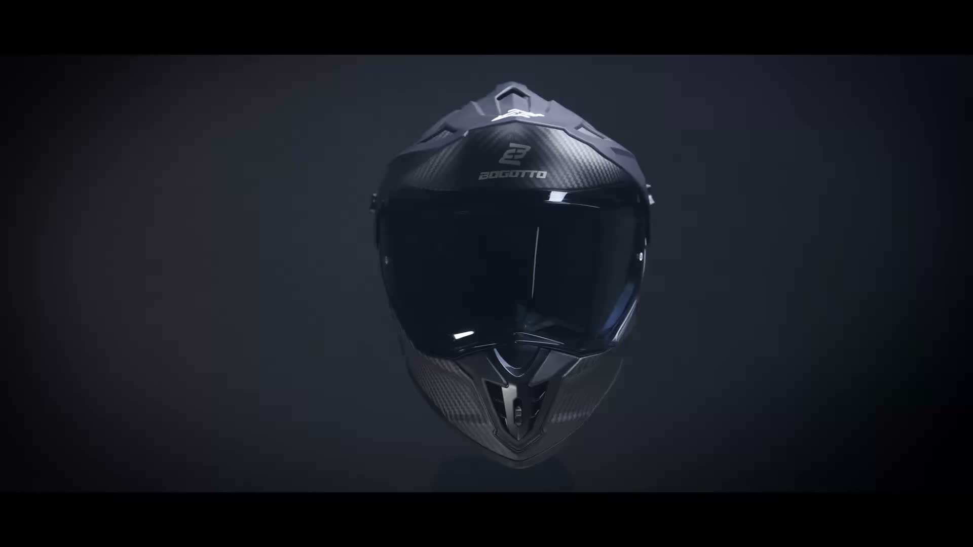Casco Bogotto FG-601 Carbon 6K, modelo Enduro, color  mate, Vista previa de la imagen del producto 7