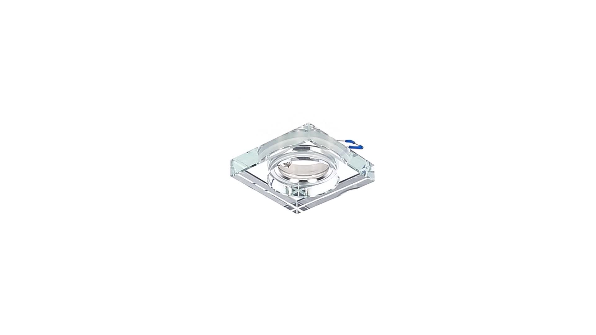Glass Deckenstrahler Einbaustrahler CRYSTAL GRANDE SILVER Produktbild-Vorschau 7