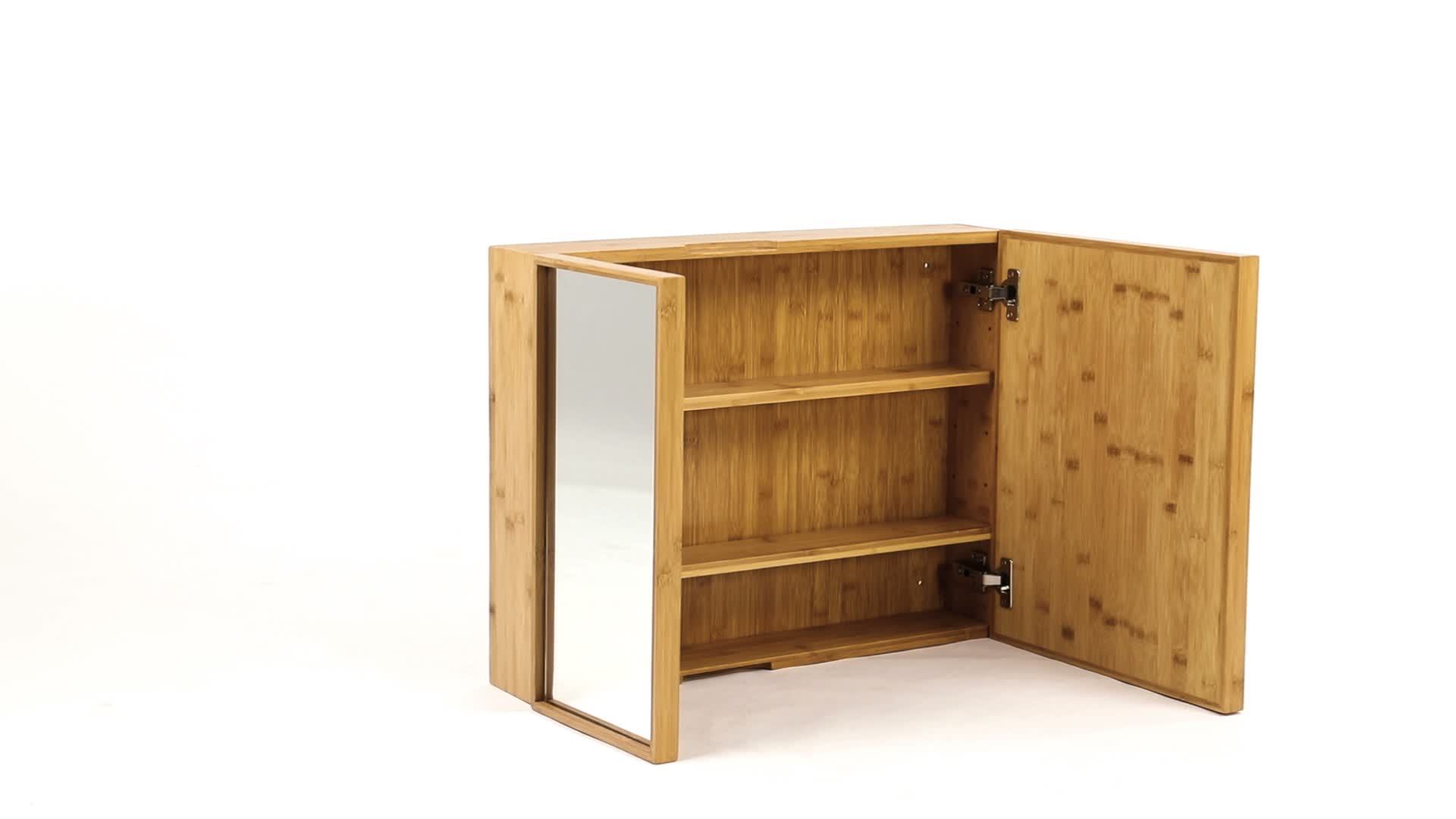 Relaxdays Bad Spiegelschrank 2-türig, Wandschrank aus Produktbild-Vorschau 7