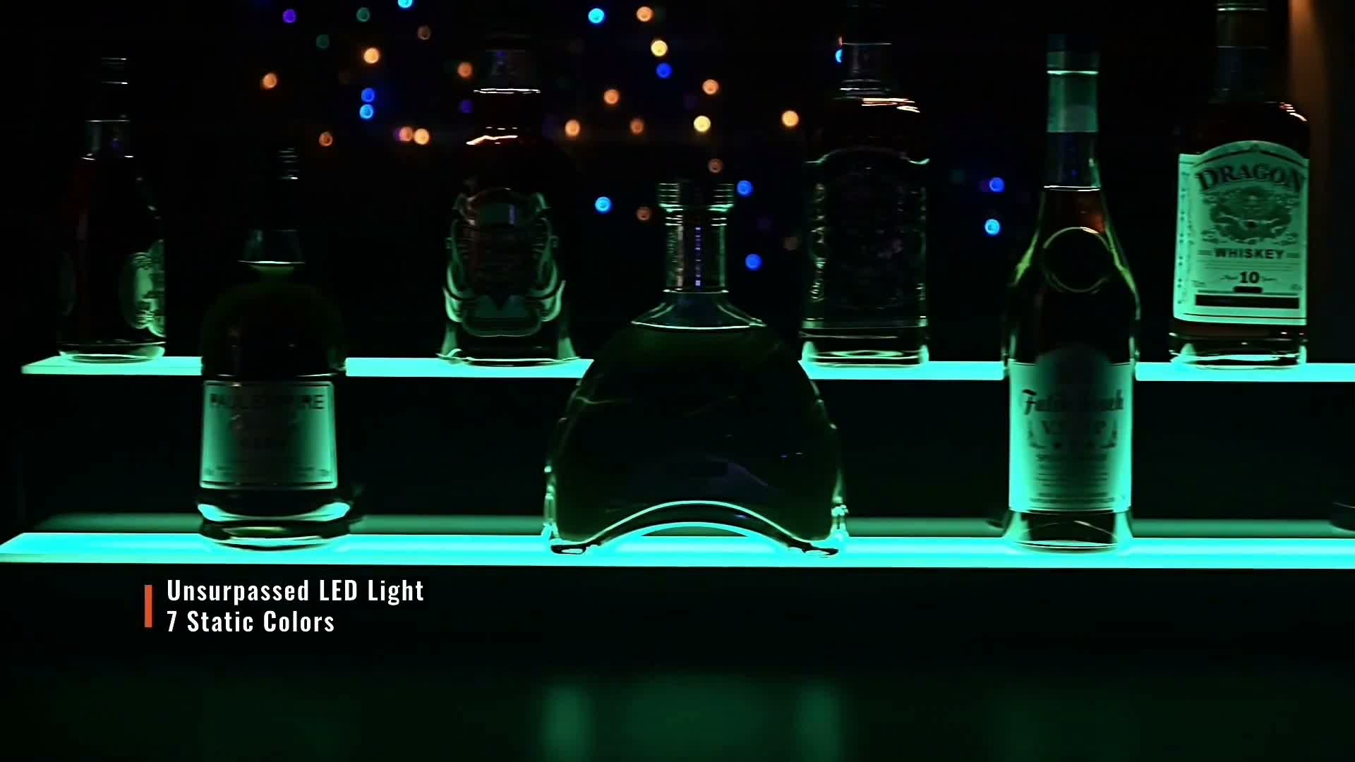 SucceBuy Espositore per bottiglie di liquore illuminato a Anteprima dell’immagine prodotto 7