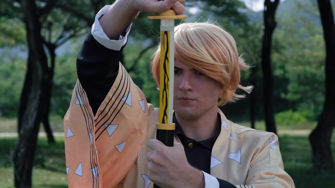 Bambusový meč Anime Katana Cosplay, meč inspirovaný katanou Náhled obrázku produktu 7