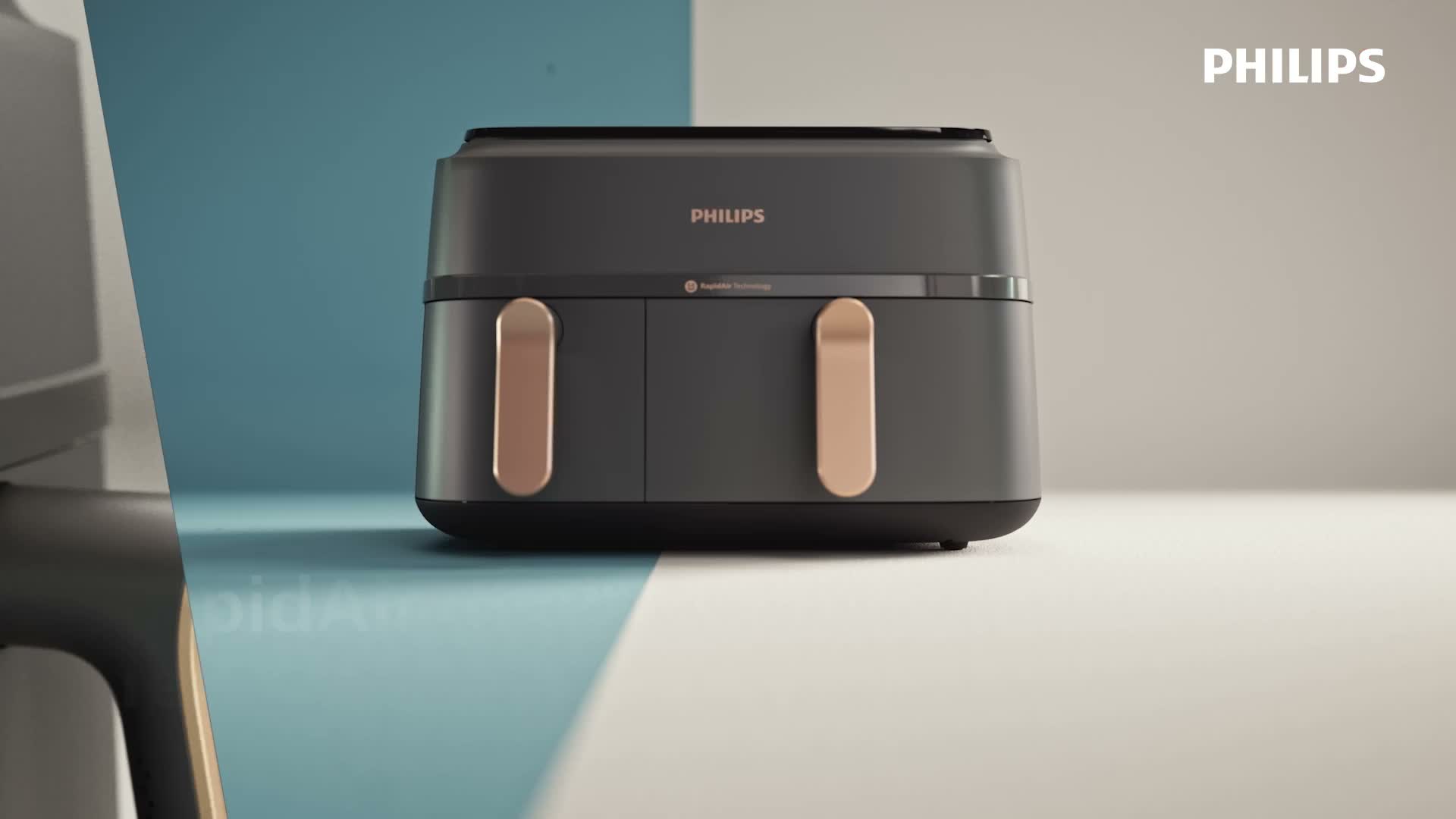 Philips Airfryer 9L Dual Basket, RapidAir, Digital, schwarz Produktbild-Vorschau 5