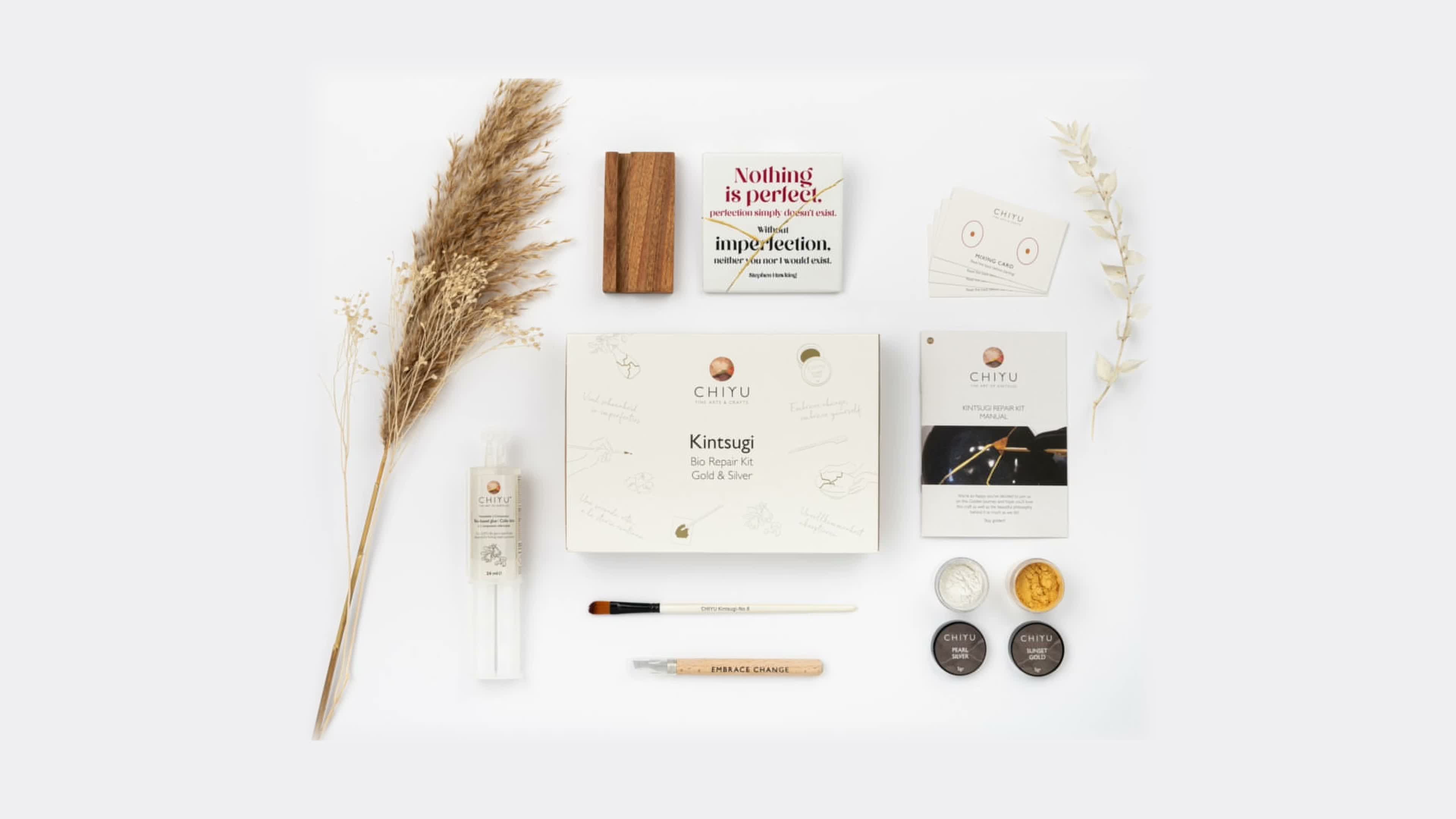 Kintsugi Reparatur Set: Deluxe Box - Gold, Silber & Kupfer Produktbild-Vorschau 7