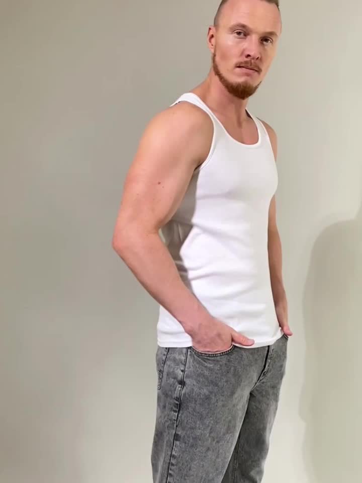 Weißes Bambus Tanktop Herren Slim-fit, atmungsaktiv, Größe Produktbild-Vorschau 6