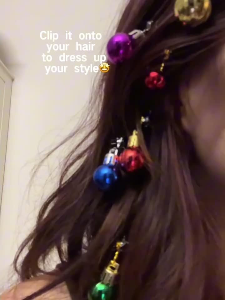 10 Bunte Weihnachtskugeln für Bart & Haare – Lustiger Produktbild-Vorschau 6