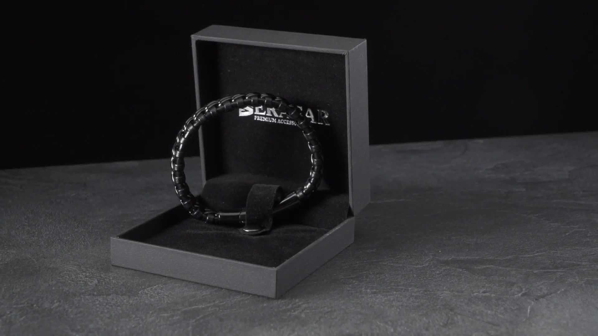 SERASAR | Lederarmband für Herren [Steel] mit doppel Produktbild-Vorschau 7