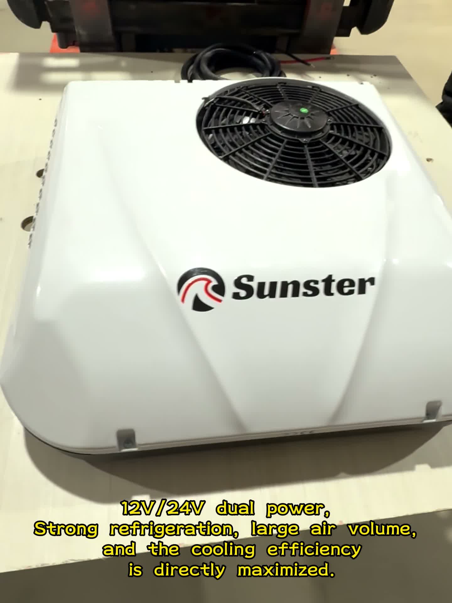 Sunster 12V Střešní klimatizace pro obytné vozy, karavany a Náhled obrázku produktu 7
