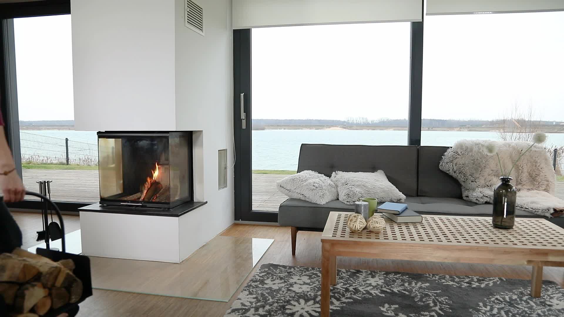 Relaxdays Kaminholzkorb schwarz, Brennholzkorb groß, Produktbild-Vorschau 7