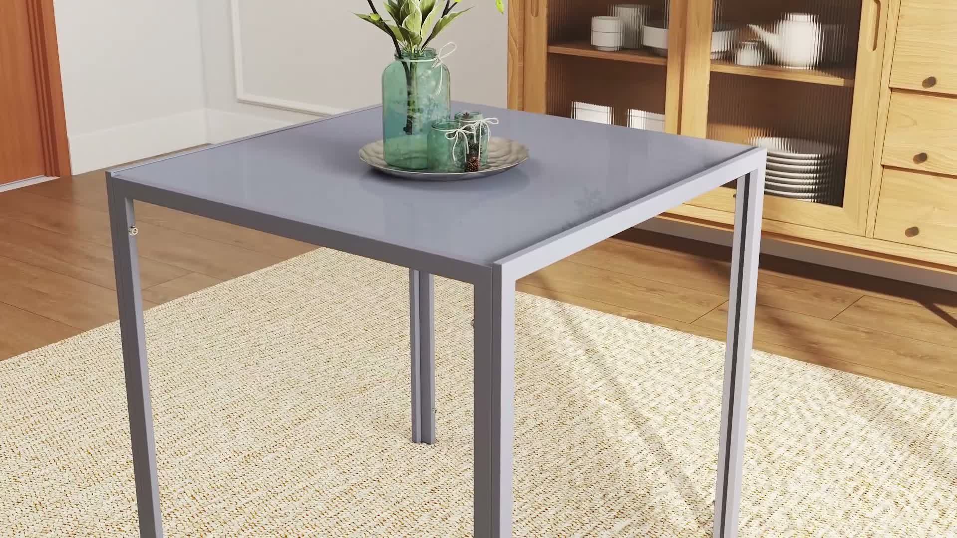 HOMCOM Esstisch Esszimmertisch Quadratischer Küchentisch Produktbild-Vorschau 7