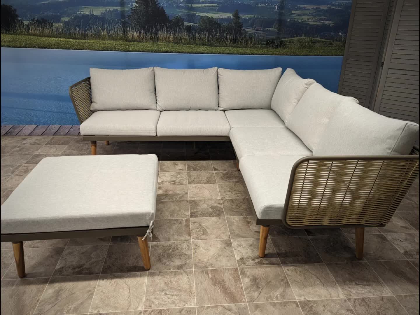 Gartengarnitur MCW-L31, Garnitur Lounge-Set Sofa Outdoor, Produktbild-Vorschau 7