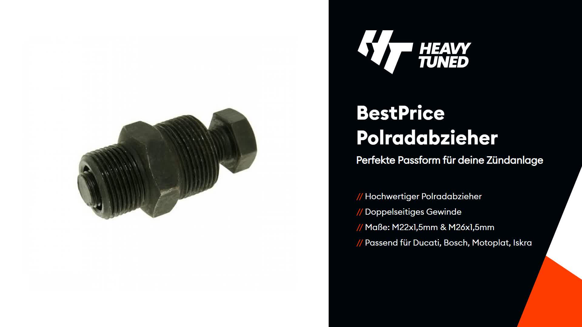BestPrice Polradabzieher M 22 x 1,5 & M 26 x 1,5 kompatibel Produktbild-Vorschau 2