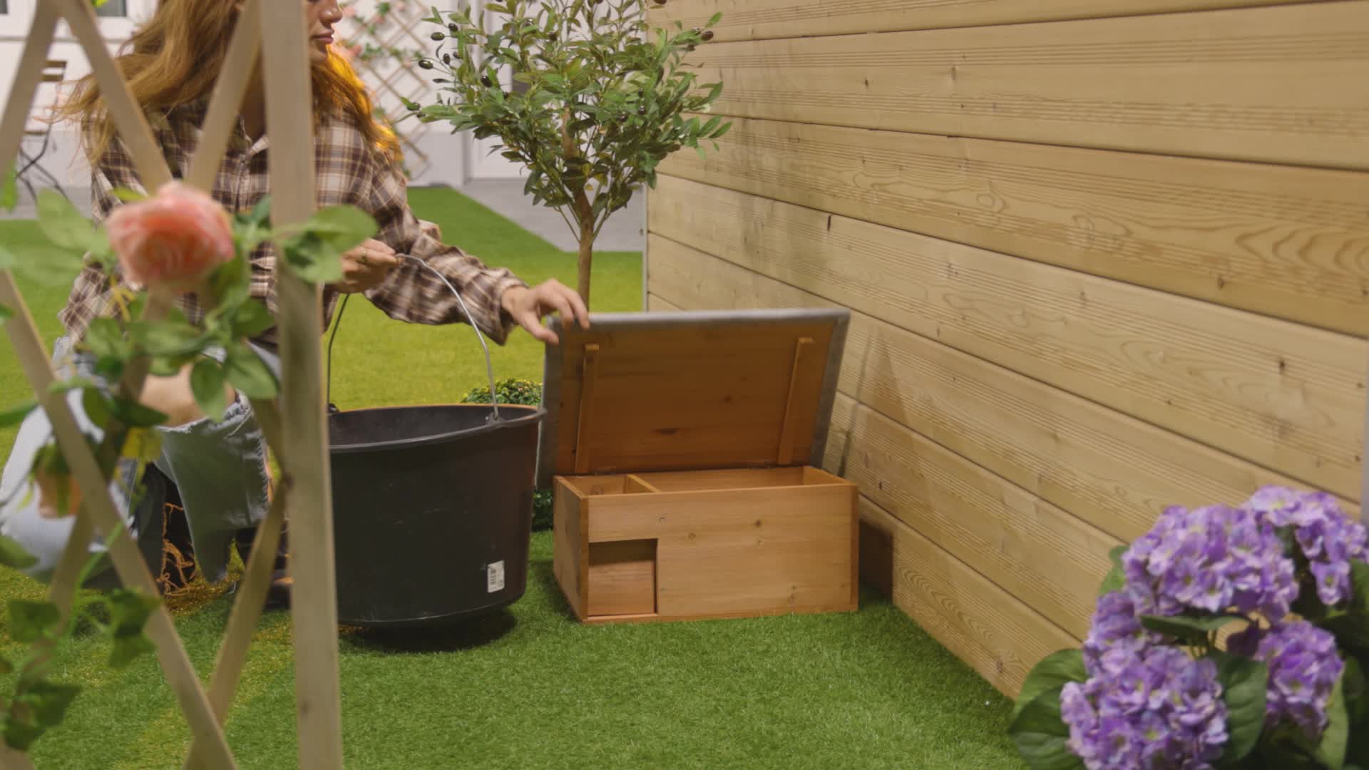 Relaxdays Igelhaus, Bausatz, Igelbau mit Boden, Produktbild-Vorschau 7