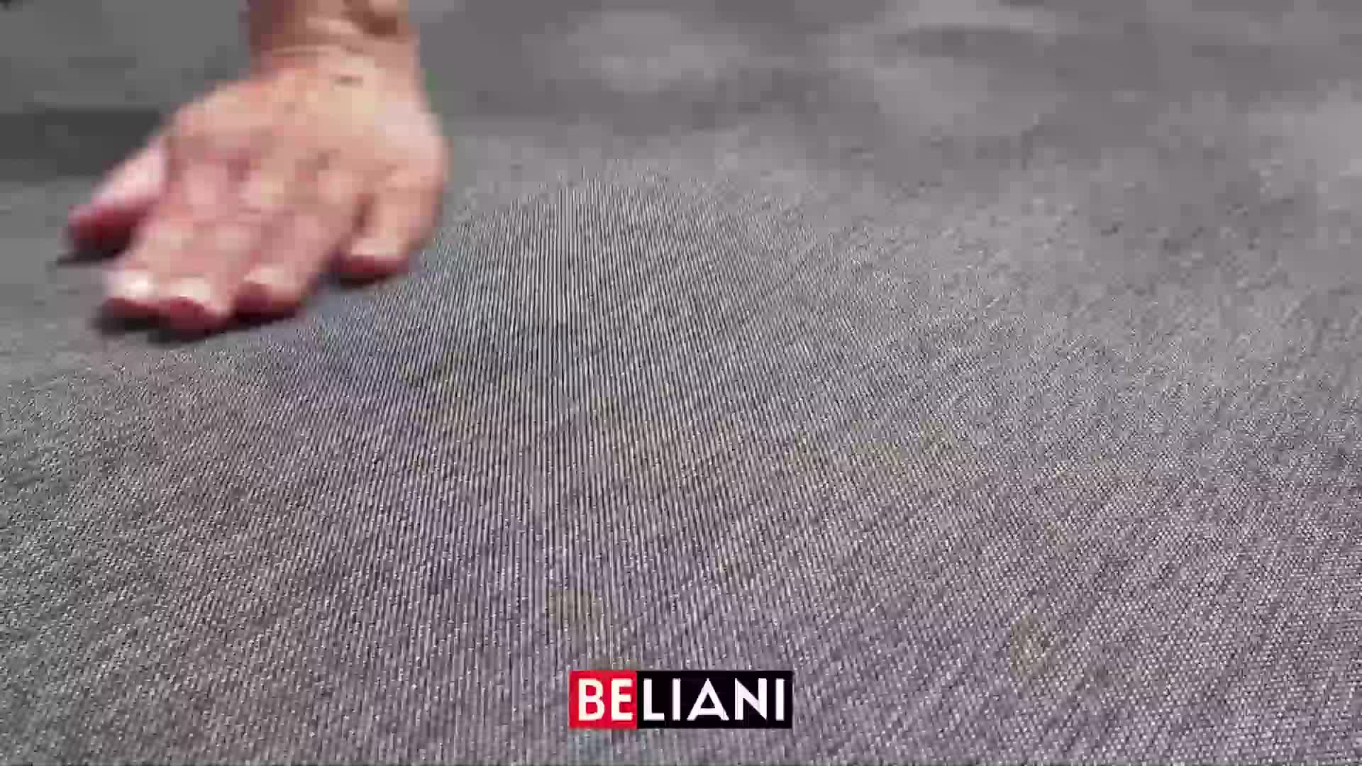 BELIANI Zahradní rohová pohovka sada černý hliníkový rám s Náhled obrázku produktu 7