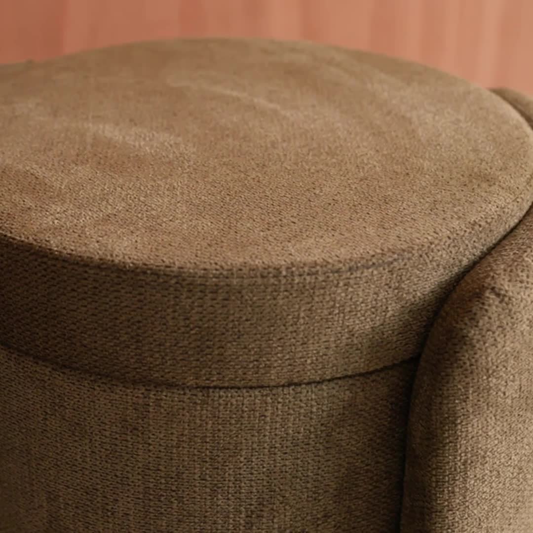Pouf contenitore in tessuto, Verde kaki Anteprima dell’immagine prodotto 7