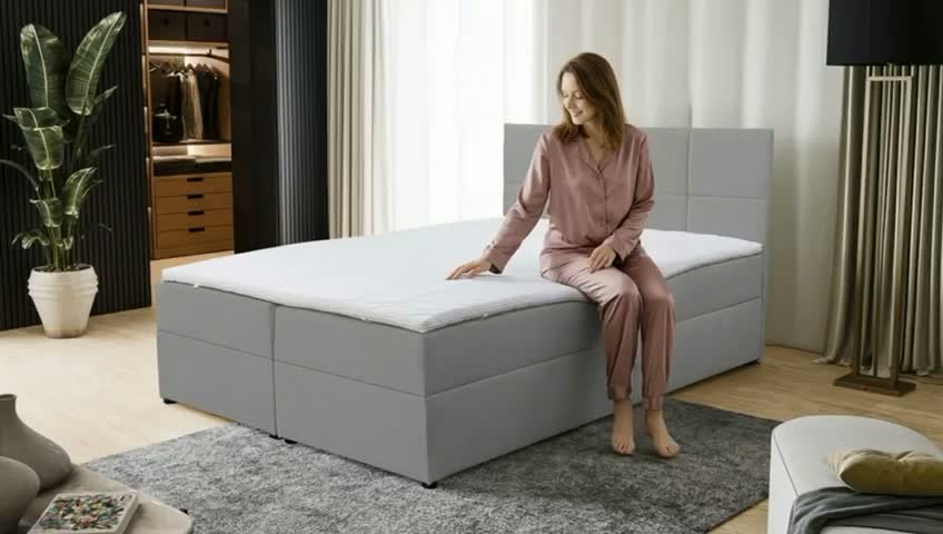 VENASI BETTY Boxspringbett 160x200 mit Bettkästen H2/H3 Produktbild-Vorschau 7