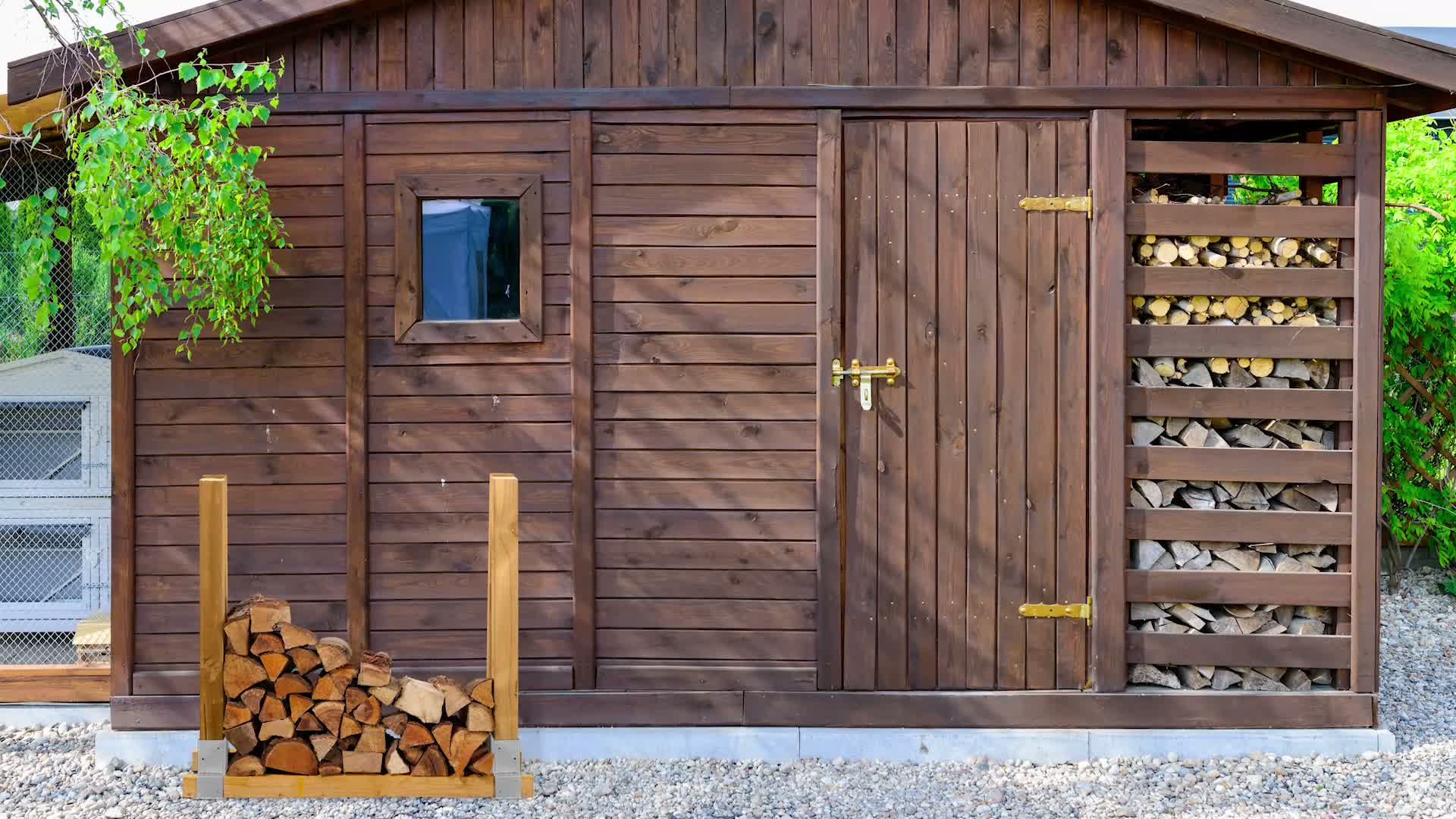 Relaxdays Holzstapelhilfe 2er Set, für Feuerholz, Produktbild-Vorschau 7