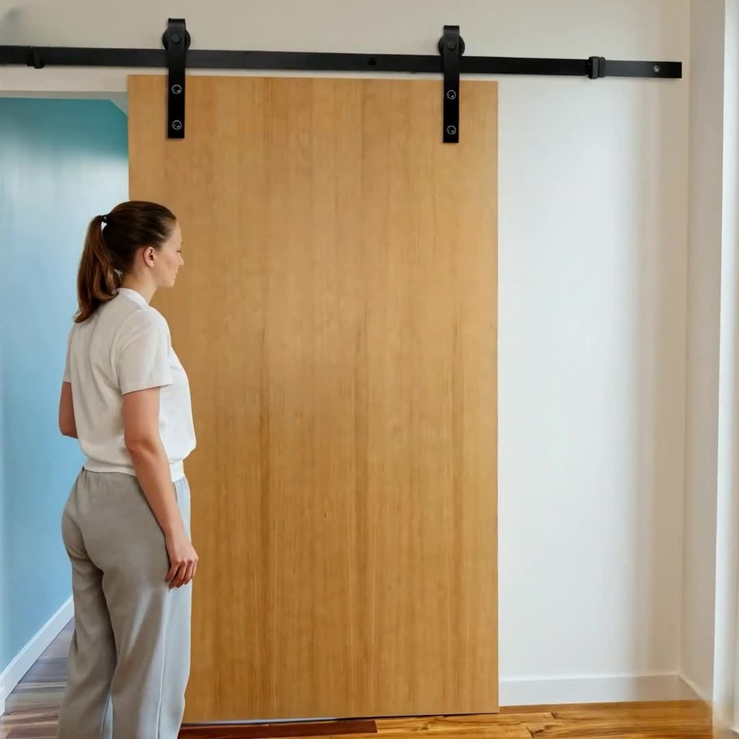 SWANEW Schiebetürsystem Schiebetürbeschlag Set 150kg Produktbild-Vorschau 7