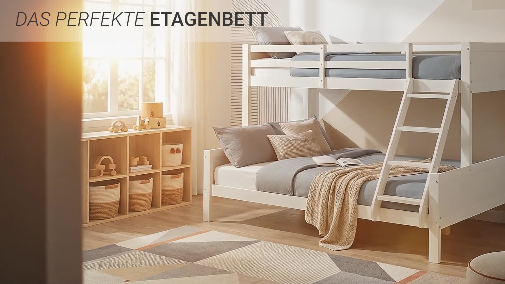 Homestyle4u Etagenbett 90x200 140x200 Hochbett Kinderbett Produktbild-Vorschau 7