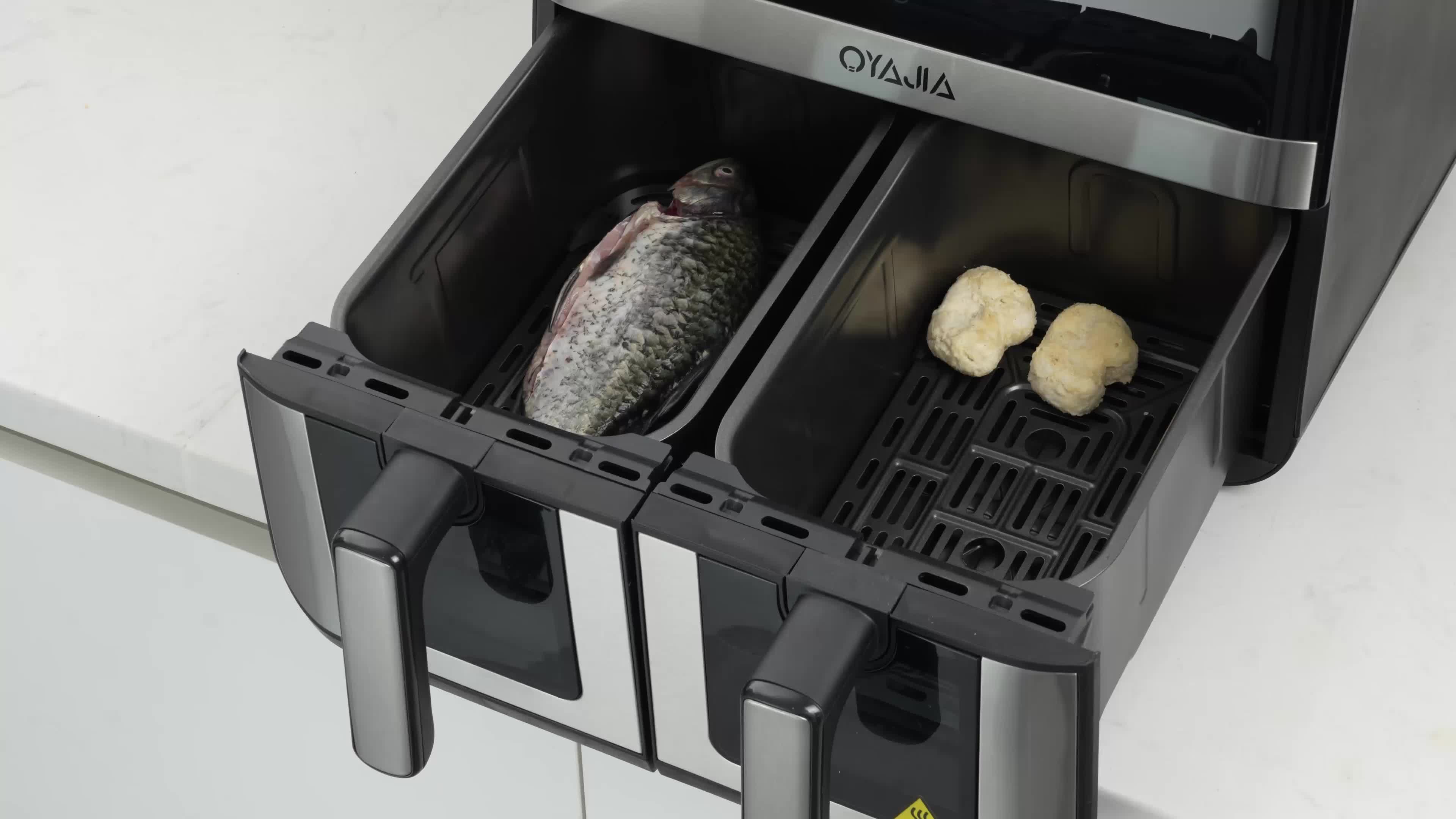 Heißluftfritteuse XXL doppel Airfryer 2600W / 9L (2x 4,5L Produktbild-Vorschau 7