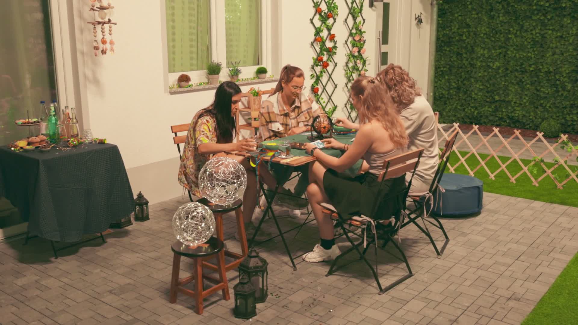 Relaxdays Bingo Spiel mit Lostrommel, 90 Kugeln, 72 Karten, Produktbild-Vorschau 7