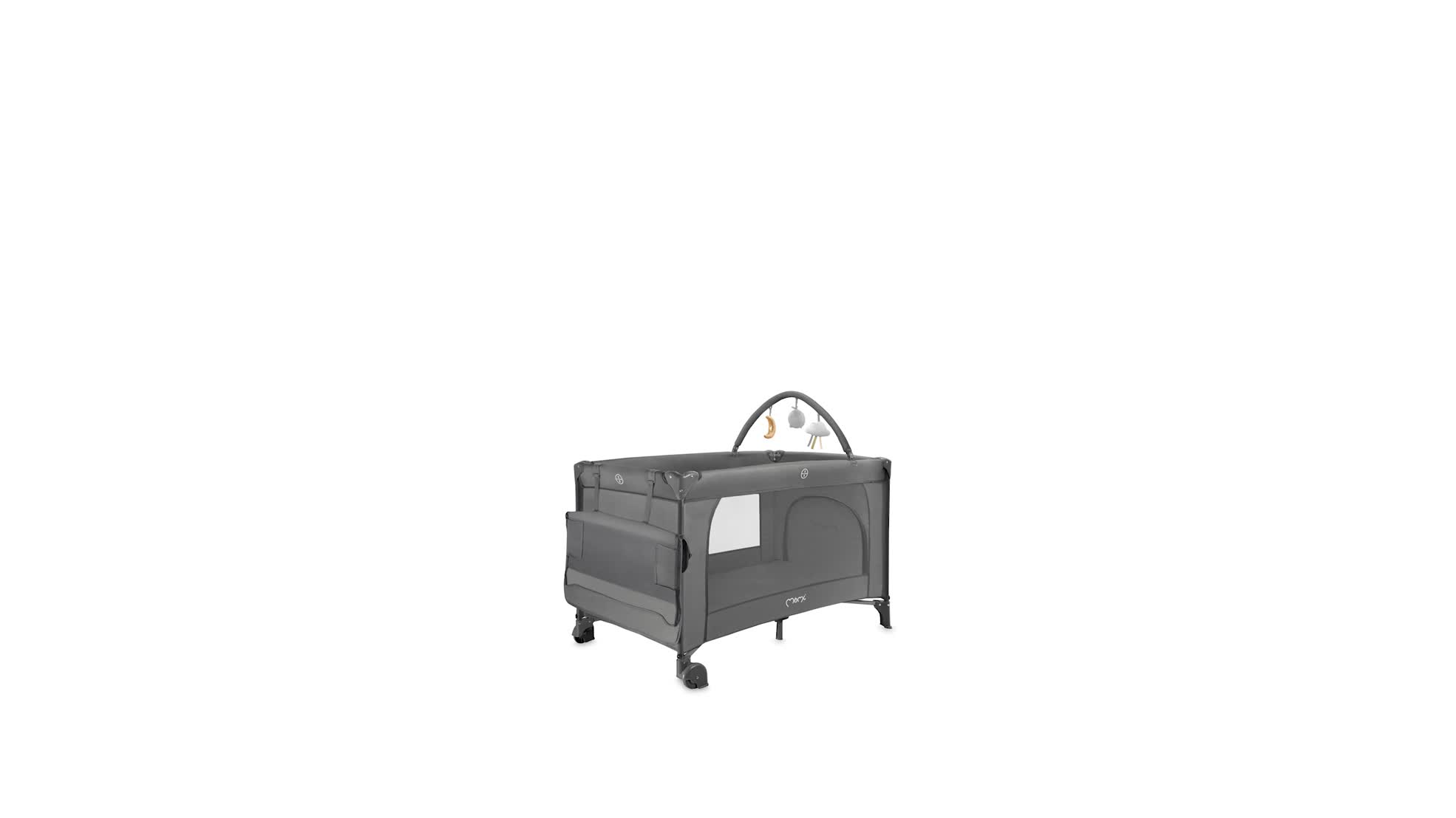 MoMi BELOVE PLUS – Babyreisebett mit Matratze, Spielbogen & Produktbild-Vorschau 7