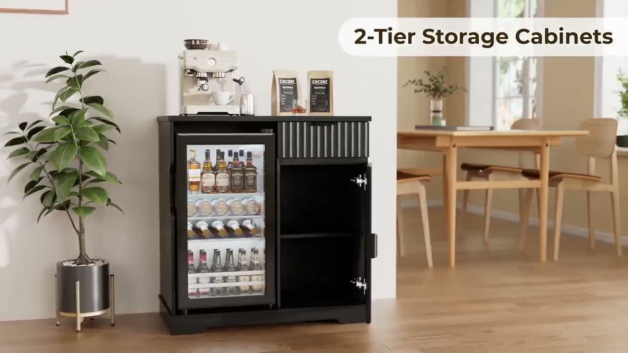 BROTTAR Minikühlschrank-Schrank mit 92L Kühlschrank, Produktbild-Vorschau 7