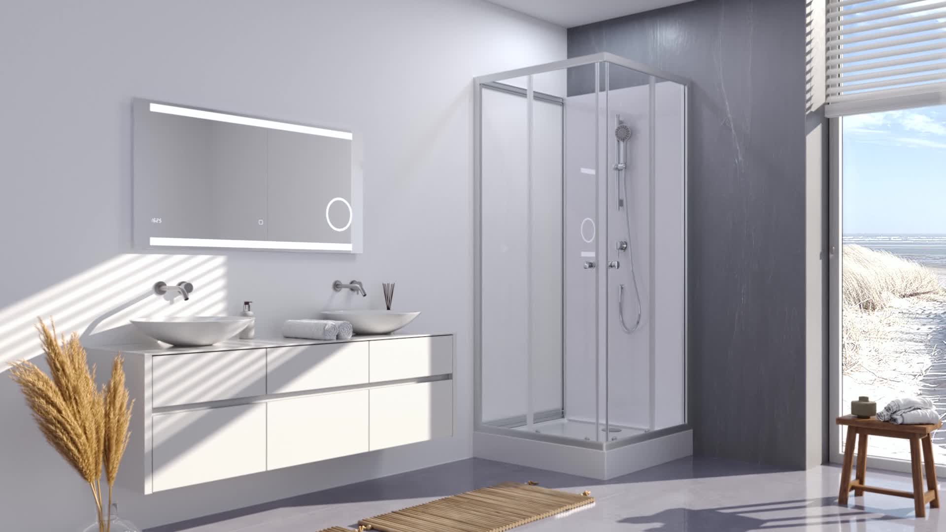 Komplettdusche 80x80x200 cm MARWELL White Dream Produktbild-Vorschau 7