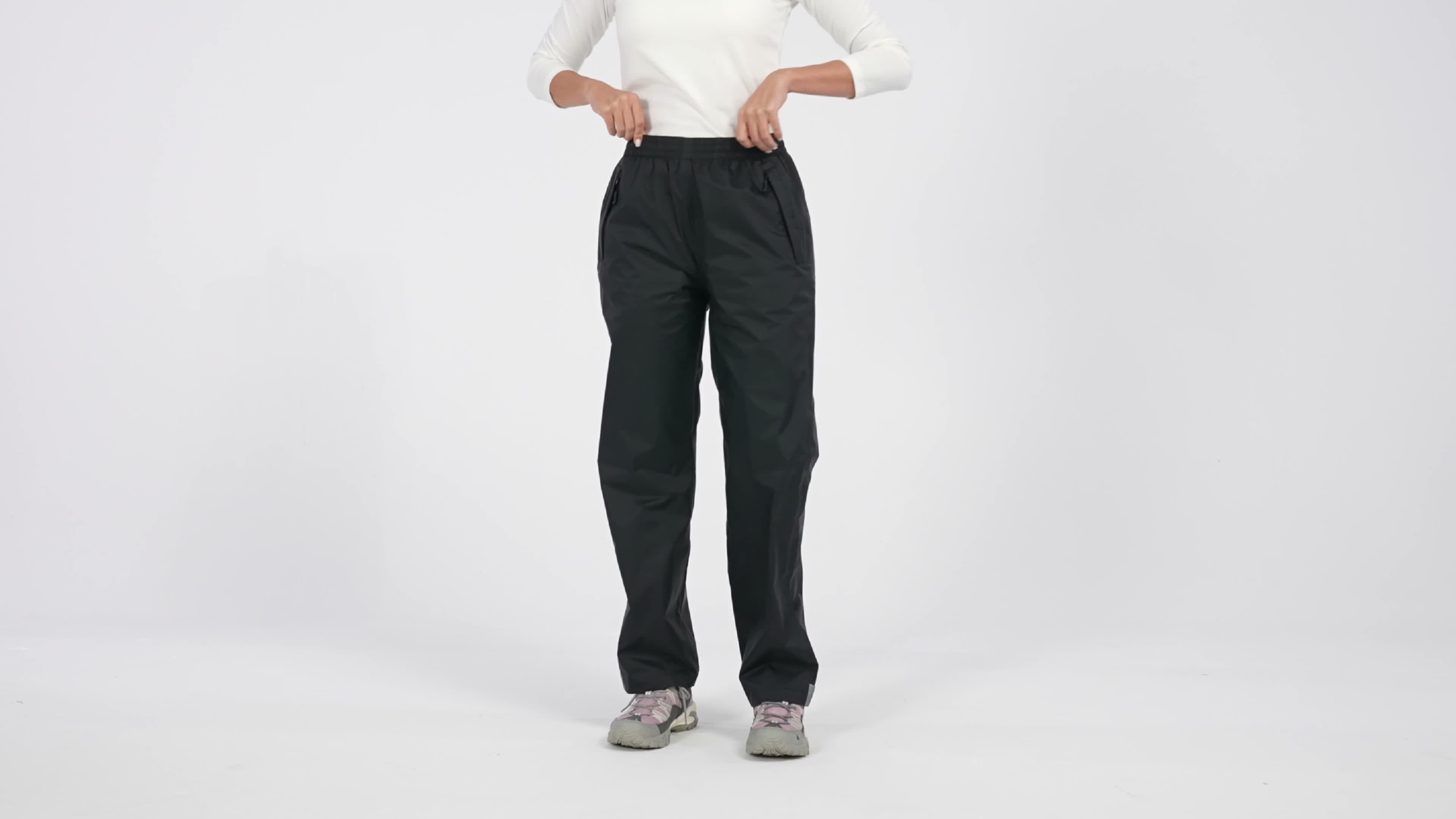 BUBW Damen Regenhose wasserdicht winddicht atmungsaktiv Produktbild-Vorschau 7