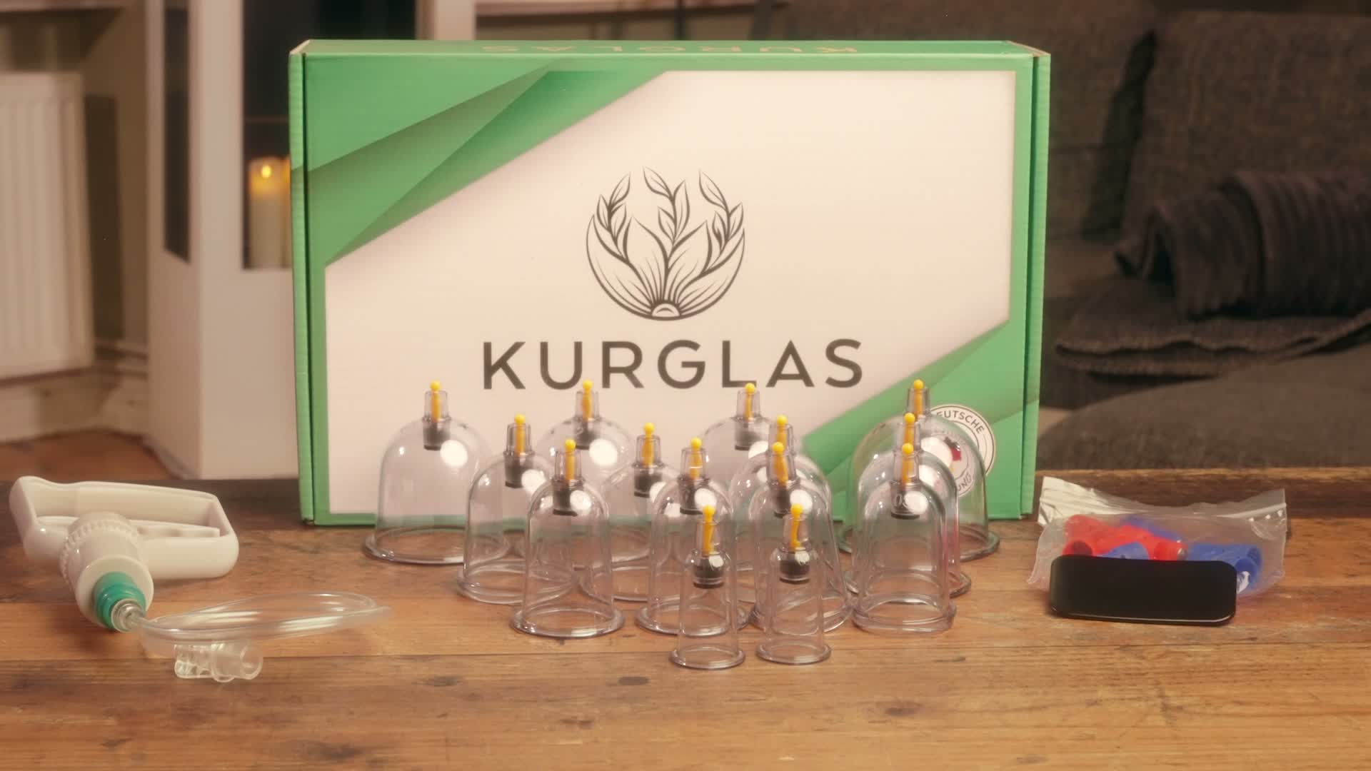 KURGLAS Schröpfgläser mit Vakuumpumpe [14 Stück] - Produktbild-Vorschau 7