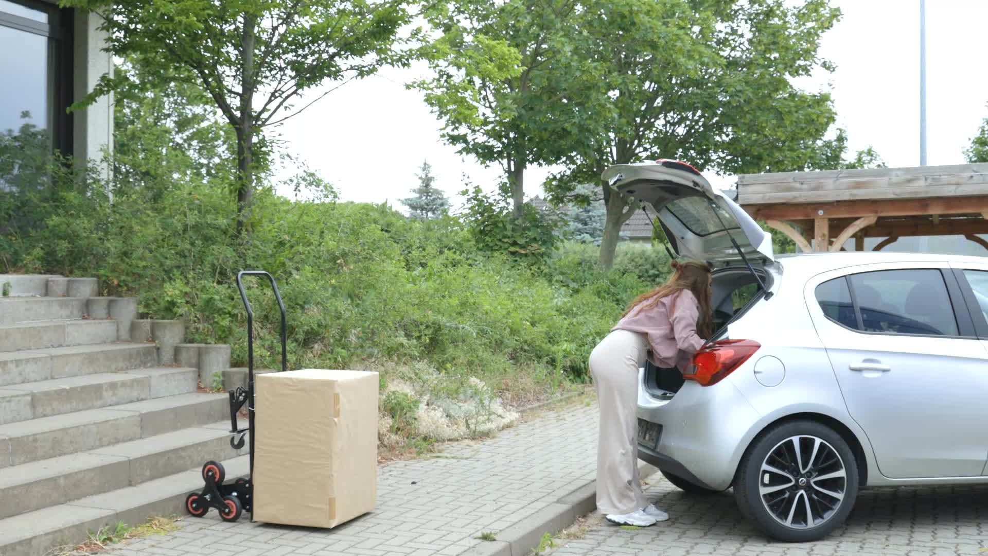 Relaxdays Sackkarre Treppensteiger, klappbarer Produktbild-Vorschau 7