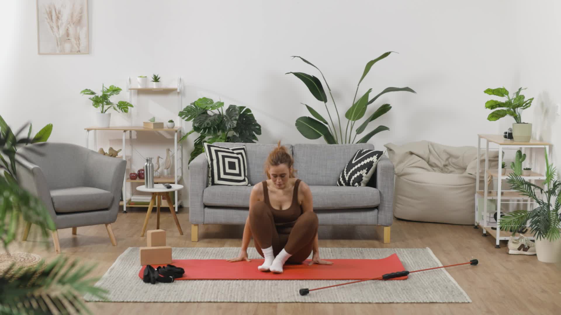 Relaxdays Yogagurt 2er Set, Dehnungshilfe, 250 x 3,8 cm, Produktbild-Vorschau 7