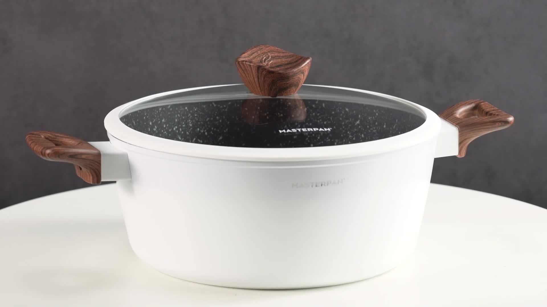 Masterpan 15-teiliges Topfset | Weiße Töpfe | mit Deckel | Produktbild-Vorschau 7