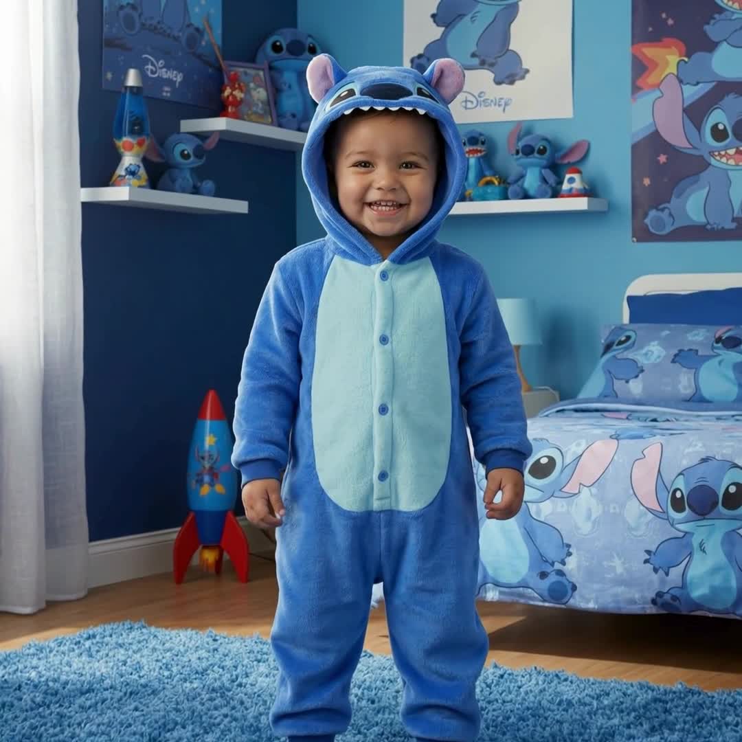 Onesie Kigurumi Romper Schlafanzug Kostüm für Baby Lilo & Produktbild-Vorschau 7
