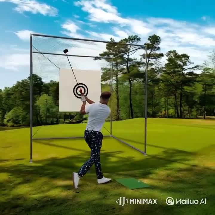 GIHAUVIA Sport Golfkäfig Zielnetz 3x3x3 M Grün One Size Produktbild-Vorschau 7