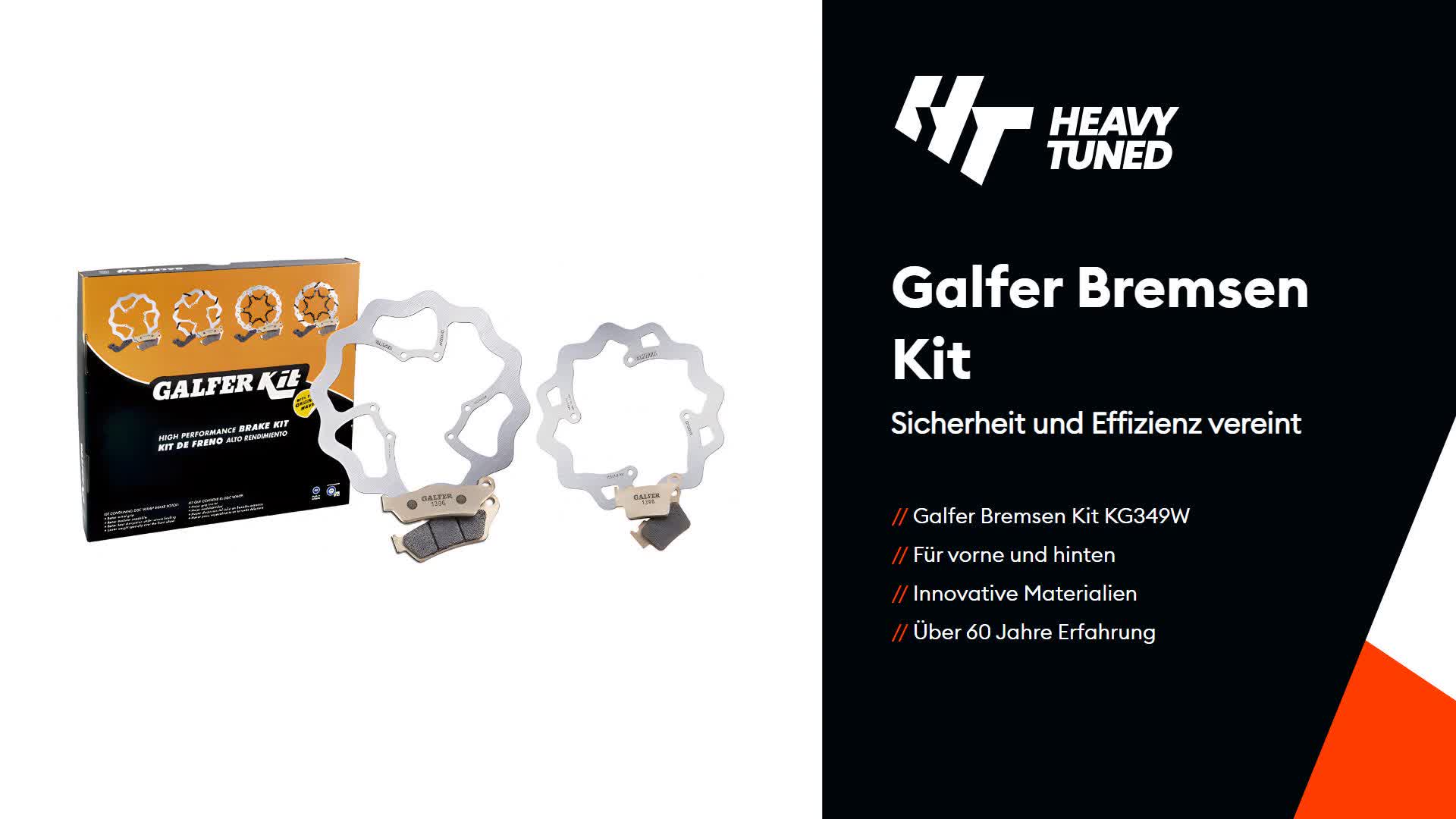 Bremsen Kit Galfer KG349W vorne & hinten Produktbild-Vorschau 2