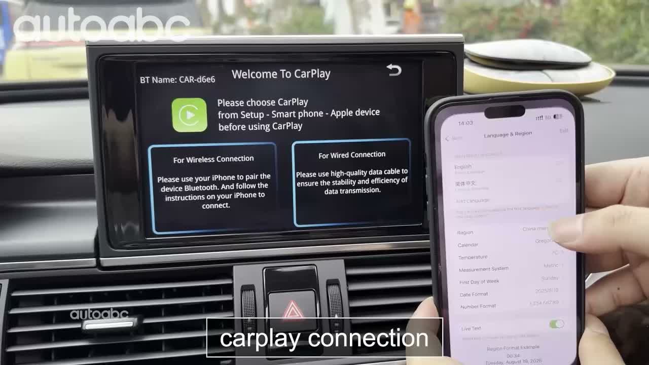 AUTOABC CarPlay Android Auto Interface Audi A4 B8/S4 B8/A5 Produktbild-Vorschau 7