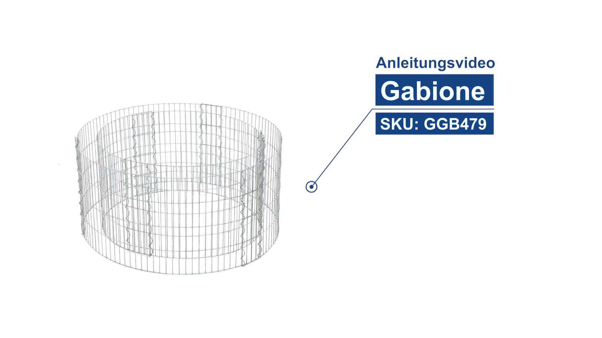 SONGMICS Drahtkorb Gabion, Gabionenkorb, rund, Steinkorb, Produktbild-Vorschau 7