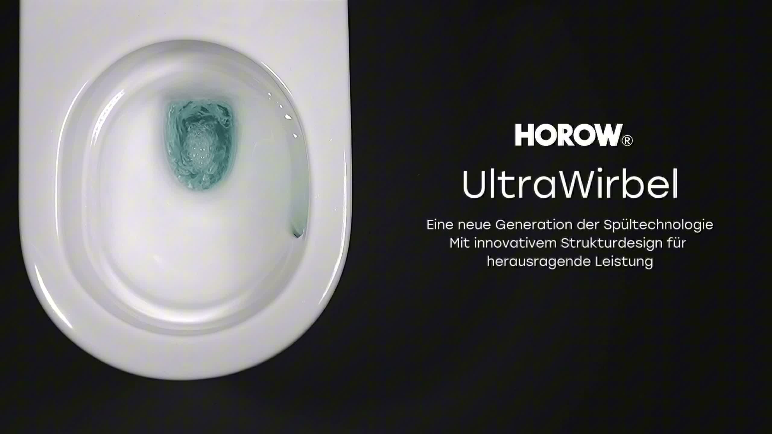 HOROW Spülrandloses WC Toilette, Hänge Toilette inkl. Produktbild-Vorschau 7