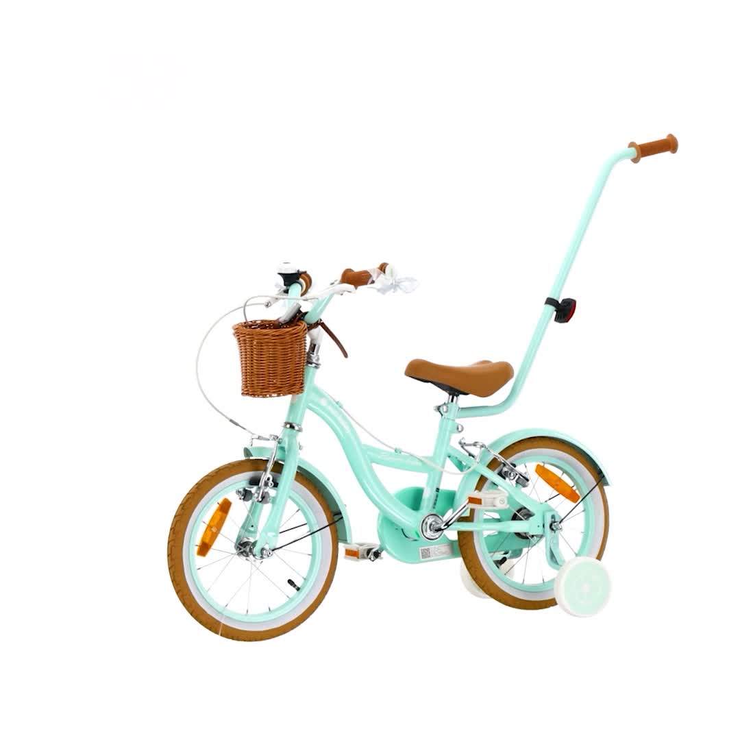 Detský bicykel pre dievčatá, 14 palcov, so zvončekom, Náhľad obrázku produktu 7
