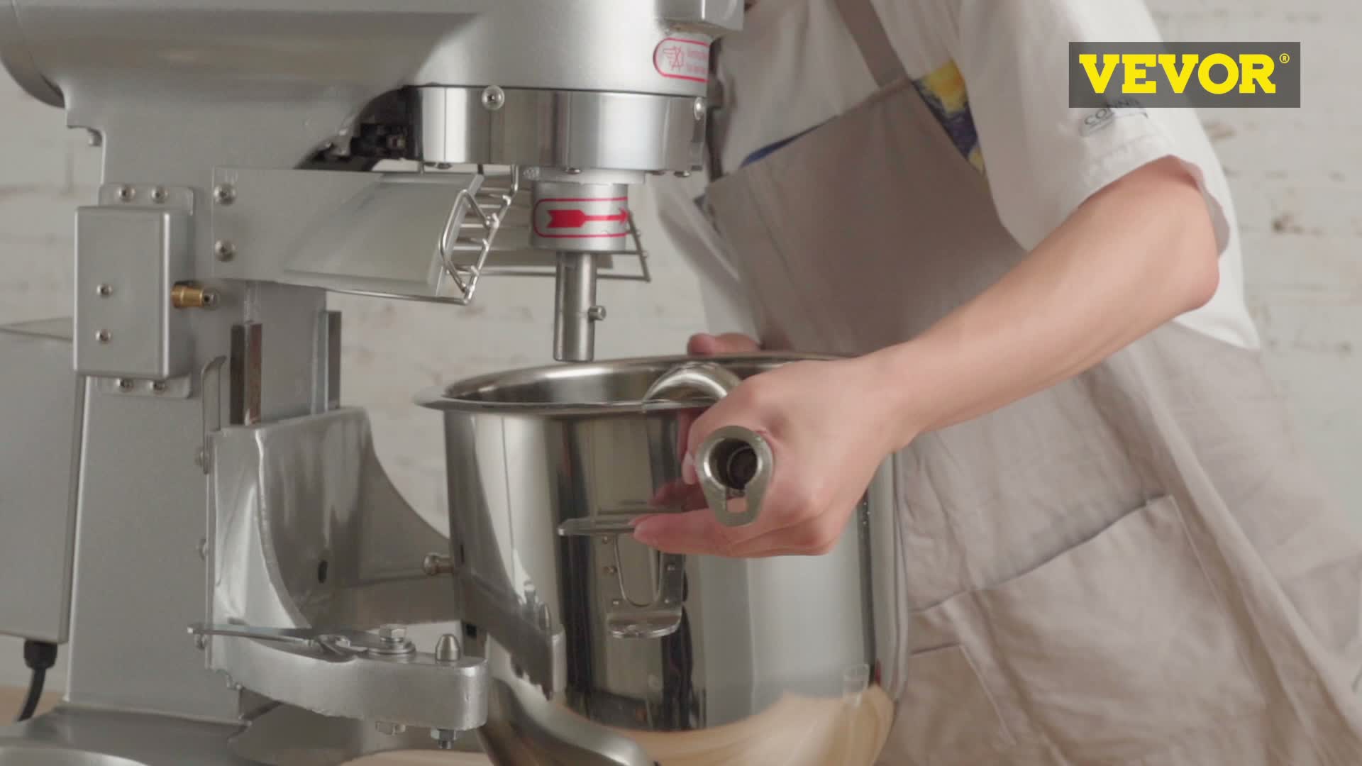 VEVOR Teigknetmaschine Küchenmaschine, 15 Qt Edelstahl Produktbild-Vorschau 7
