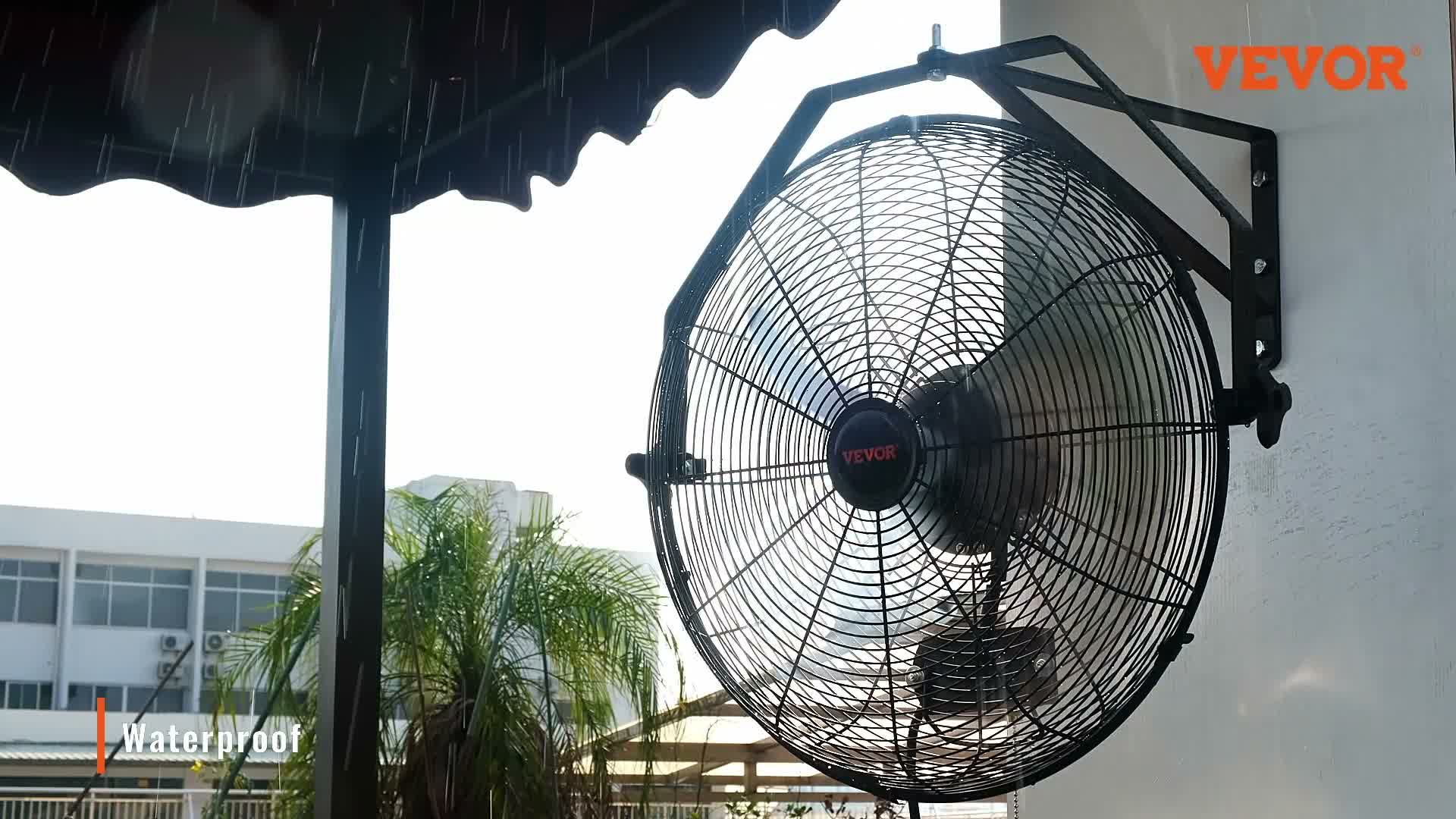 VEVOR Wandventilator, 57 cm, wasserdichter oszillierender Produktbild-Vorschau 7