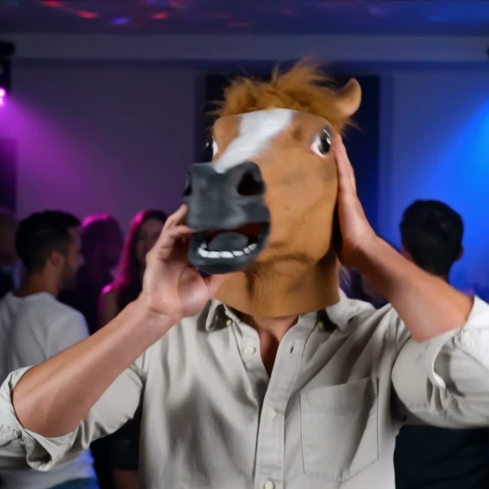Pferdekopf Maske Pferdemaske Halloween Pferd Tierkopf Produktbild-Vorschau 7