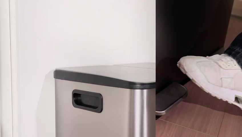 Cestino in acciaio inox Vidacharmy con pedale e filtro Anteprima dell’immagine prodotto 6