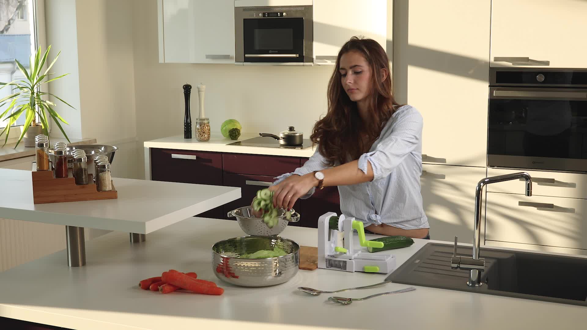 Relaxdays Bambus Gewürzregal, 4 Ablagen, ausziehbar, Produktbild-Vorschau 7