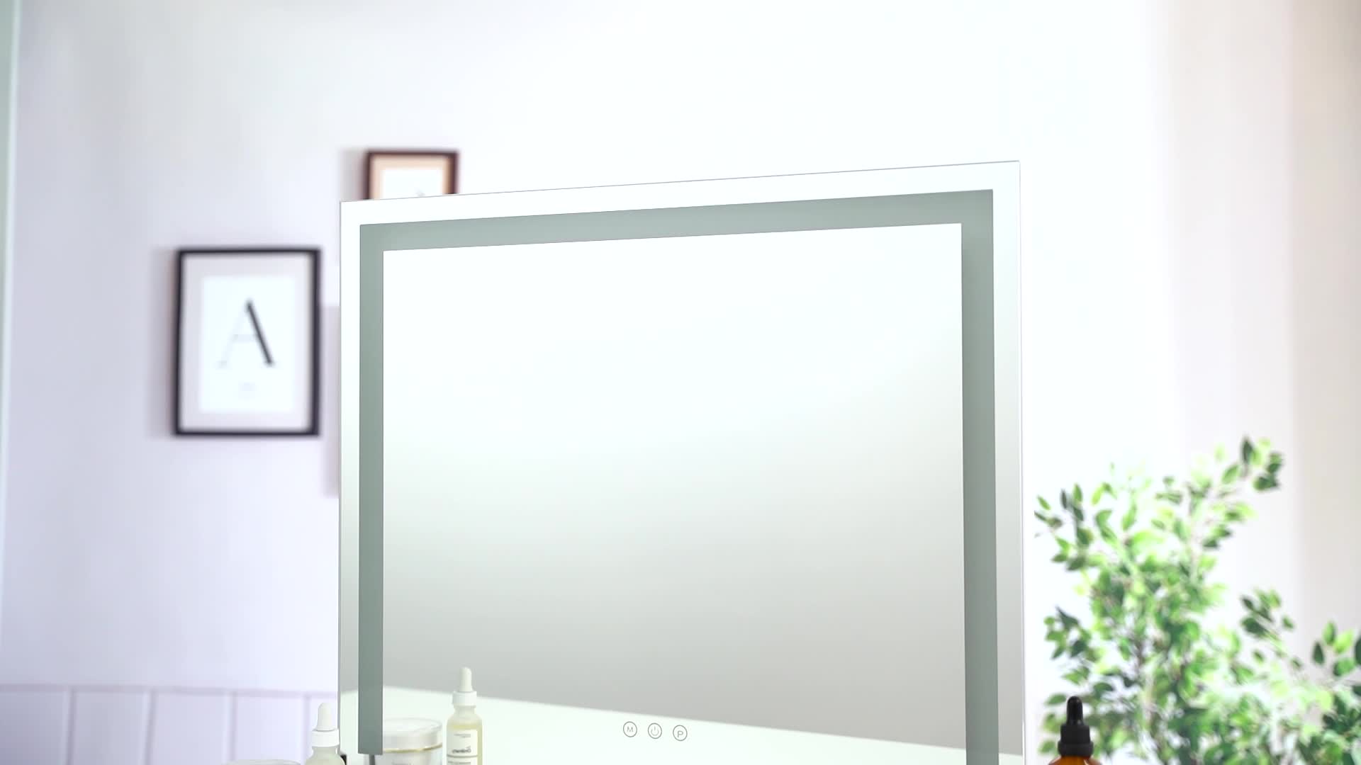 Heilmetz Hollywood Kosmetikspiegel mit Beleuchtung 60x52 Produktbild-Vorschau 7