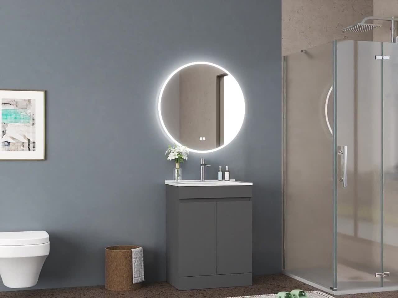 Badmöbel LORENZA Weiß 60 cm Waschtisch mit Unterschrank Produktbild-Vorschau 7