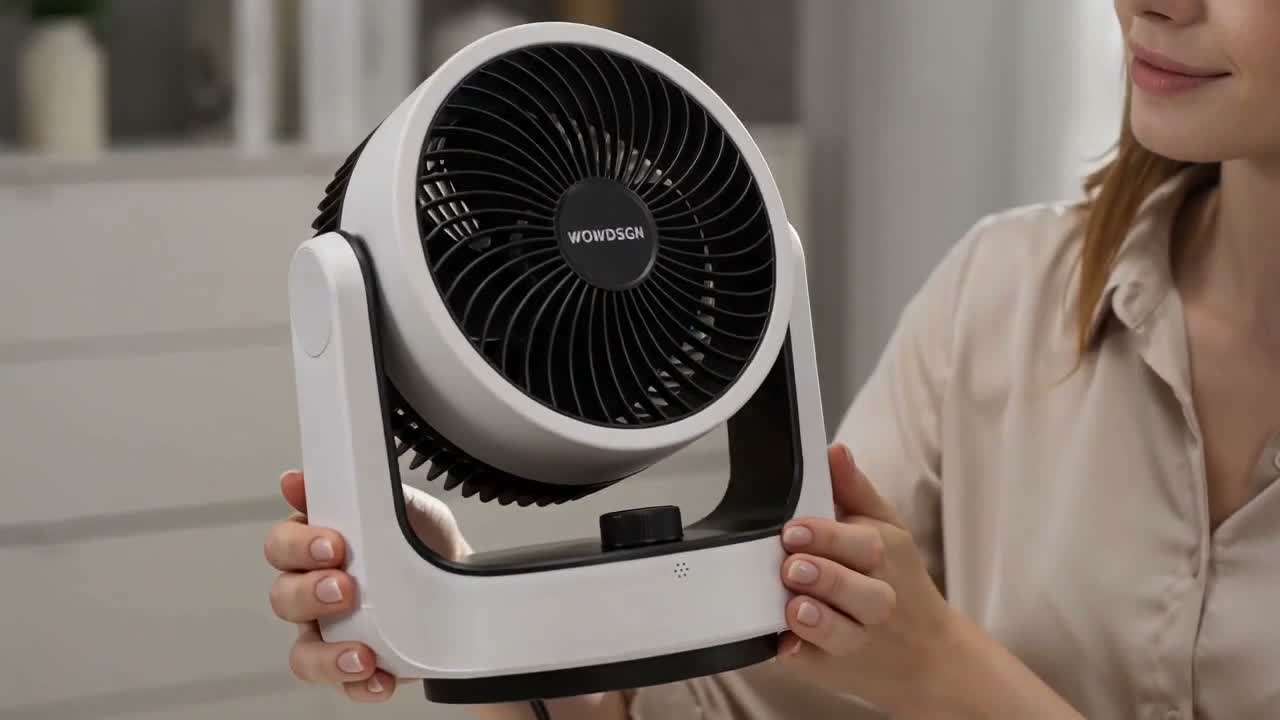Tischventilator Leise Oszillierend 120°, Flüsterleiser 32 Produktbild-Vorschau 7