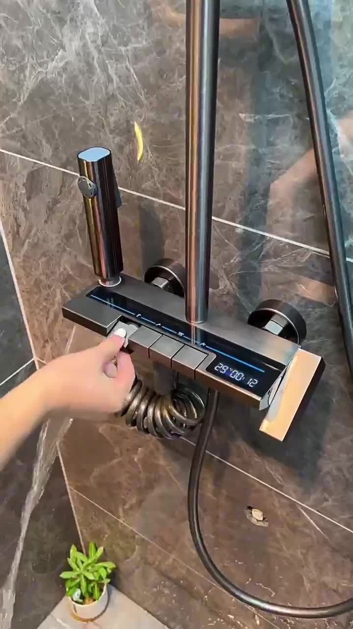 Duschsystem mit Regendusche inkl. eckiger Kopfbrause, Produktbild-Vorschau 7