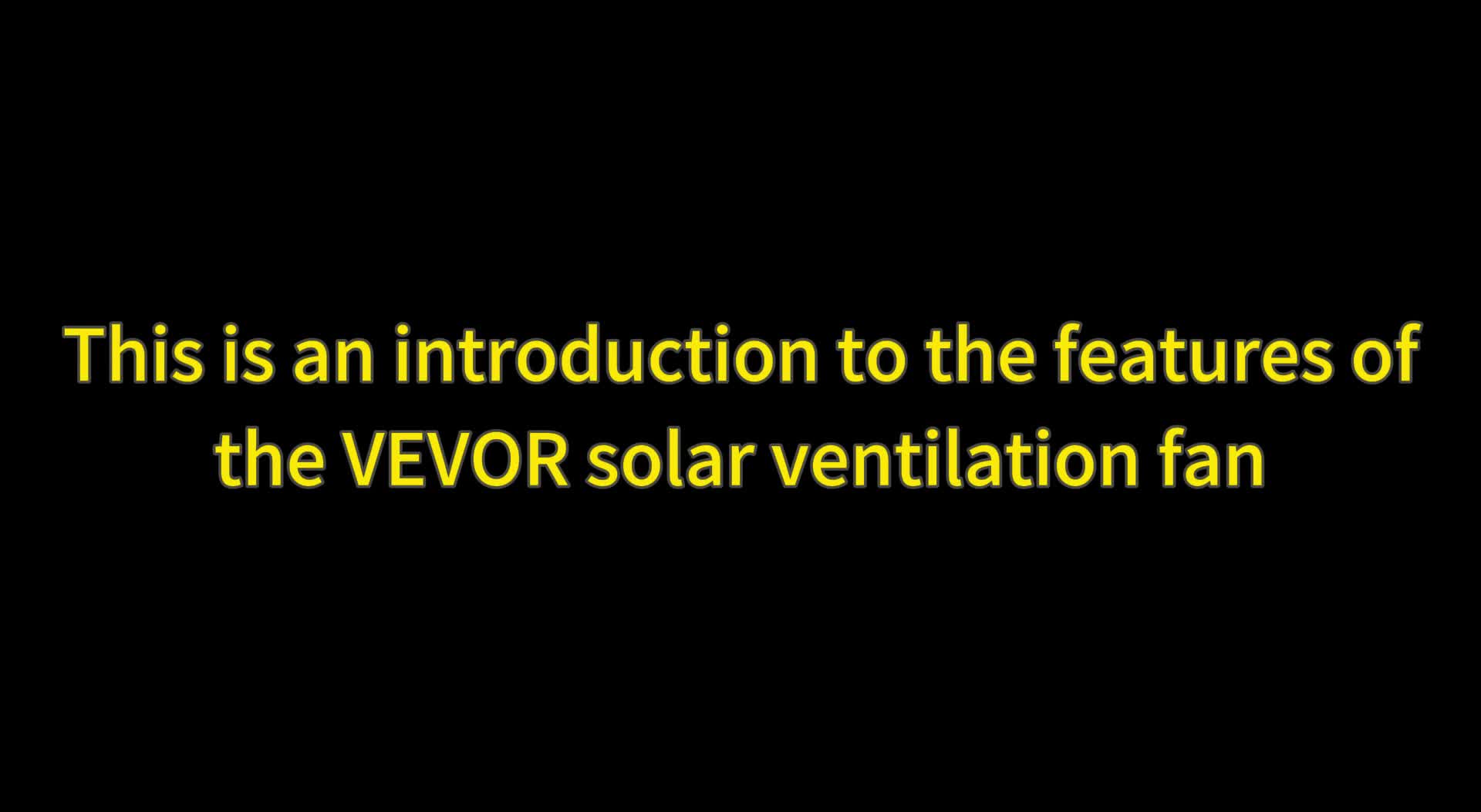 VEVOR Solar Ventilator, 400 x 150 mm, Solar Powered Fan, Produktbild-Vorschau 7
