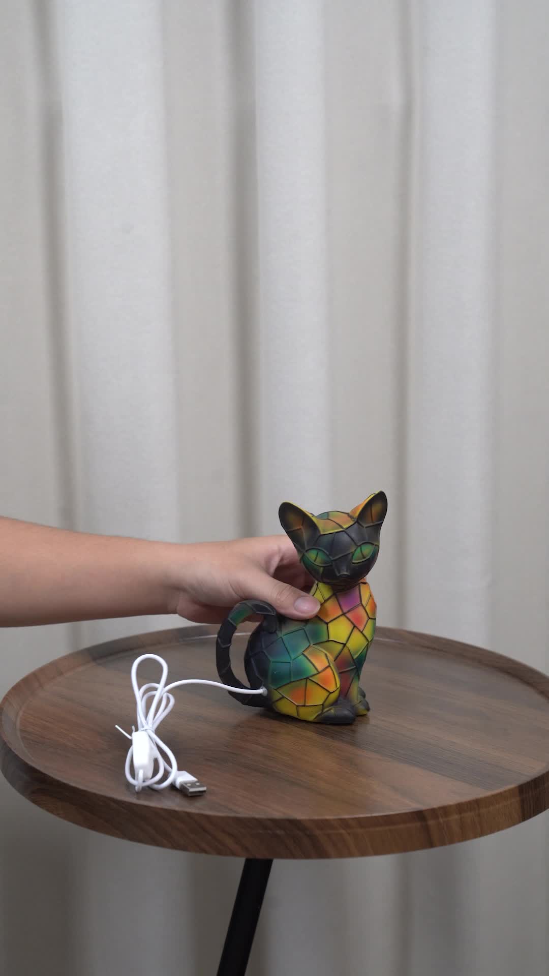 Katzenlampe, LED Nachtlicht Katze USB Lampe, Katzen Produktbild-Vorschau 7